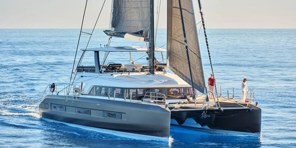 LUCKY YOU Luxury Sailing Catamaran Charter Lagoon Sixty 5 Sailing