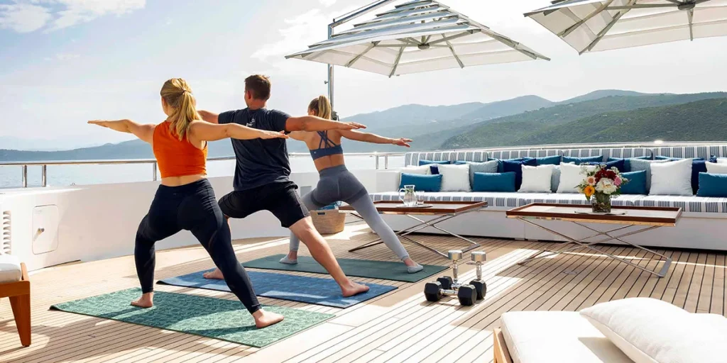 ADVENTURE Luxury Charter Yacht Feadship 53M Custom Sun Deck Yoga